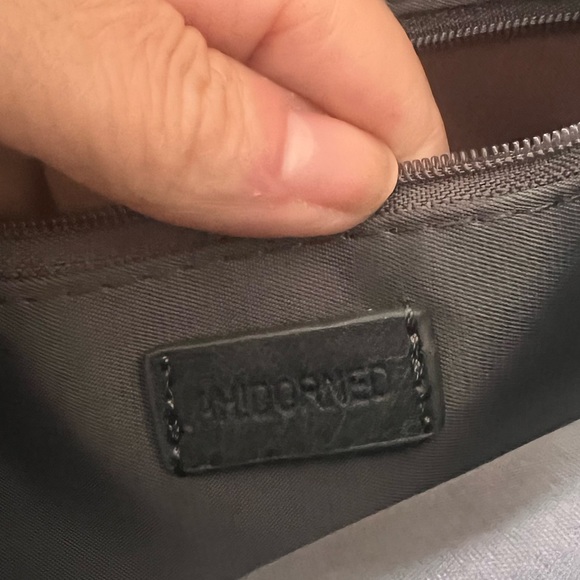 Ah! adorned Vegan Gray Nylon clutch with wrist strap & beaded skull detailing - Picture 3 of 3